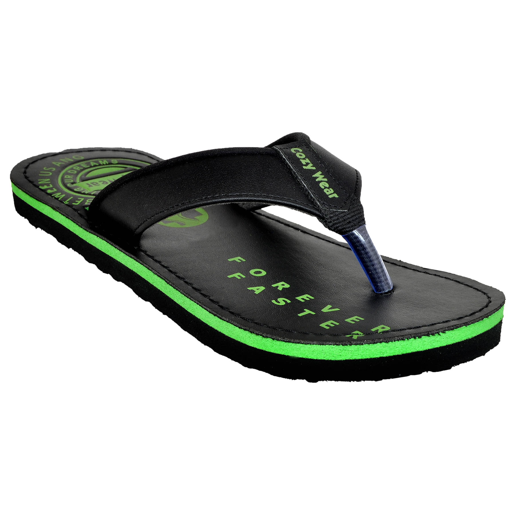     			Cozy Wear Green Thong Flip Flop