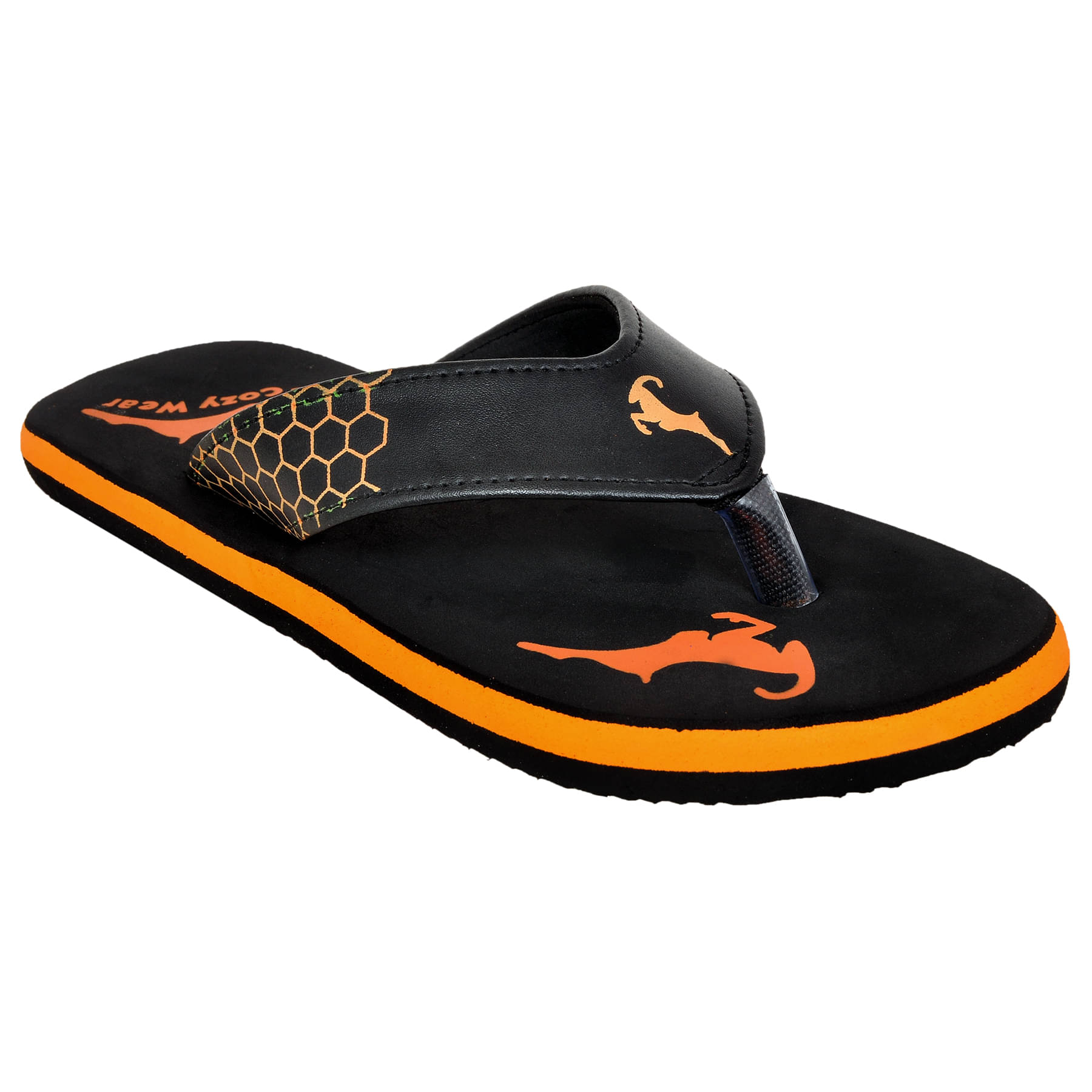     			Cozy Wear Orange Thong Flip Flop