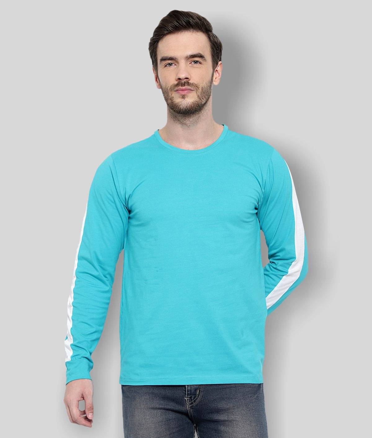     			Glito Pack of 1 Cotton Blend Regular Fit Men's T-Shirt ( Multicolor )