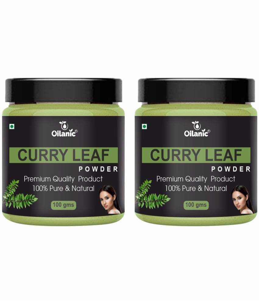 Oilanic Natural Curry Leaf Powder For Haircare Face Pack Masks 200 gm Pack of 2 Oilanic Natural Curry Leaf Powder For Haircare Face Pack Masks 200 gm Pack of 2