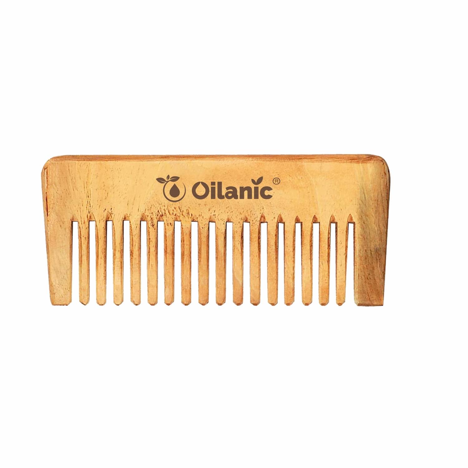     			Oilanic Neem Wooden Comb(5.5 inches) Hair Brush