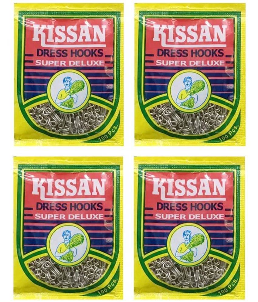     			Shree Shyam™ Ladies Blouse Hook 4 Packs Best Quality Use for Ladies Blouses, Dresses, chudidars, Childrens’ Dresses, Frocks, Gowns, etc.