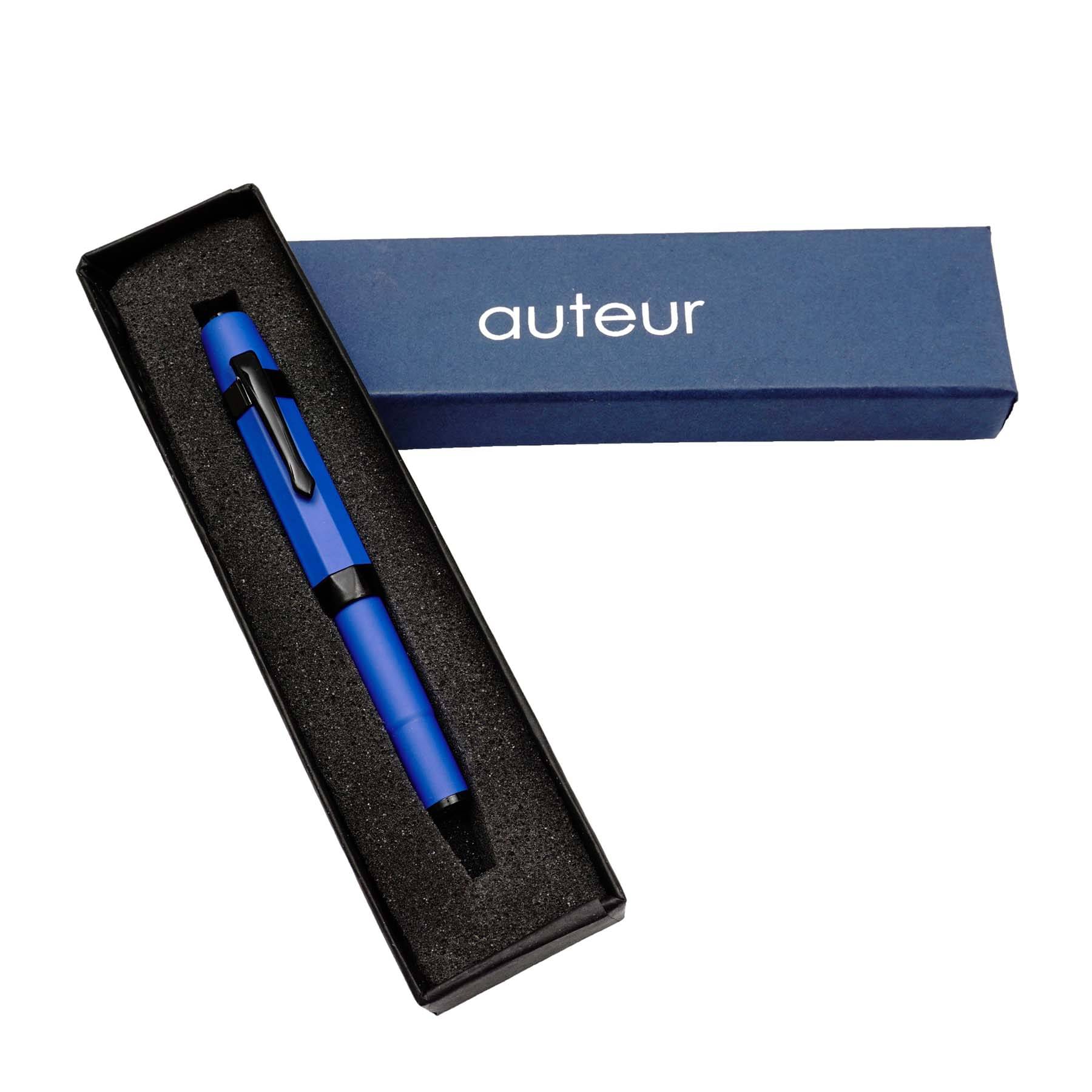     			auteur Minicooper Blue Color Roller Ball Pen With Magnetic Cap & Black Clip , Brass Body , Stunning Best Roller Pen Gift Set For Men & Women Professional Executive Office, Nice Pens .