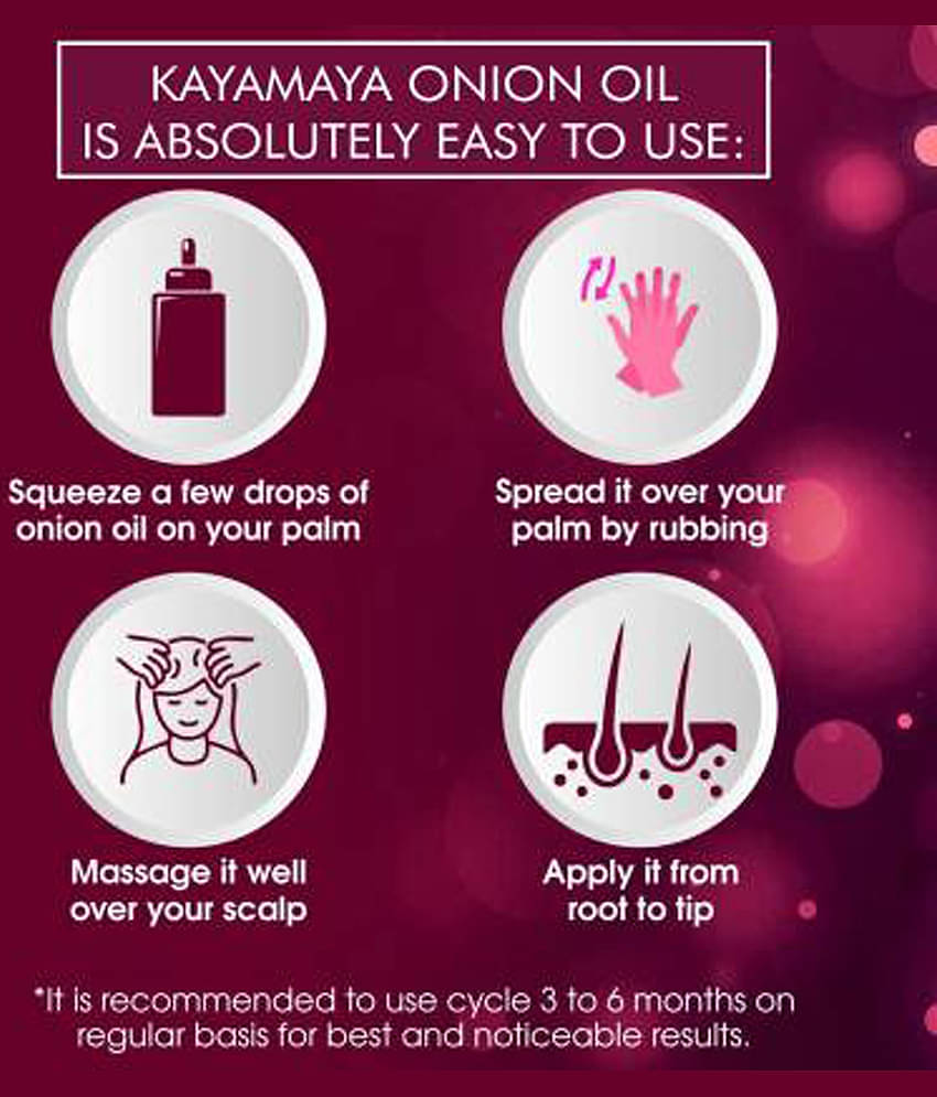 Kayamaya Onion Hair Oil+ Shampoo+Conditioner 700 ml Pack of 3