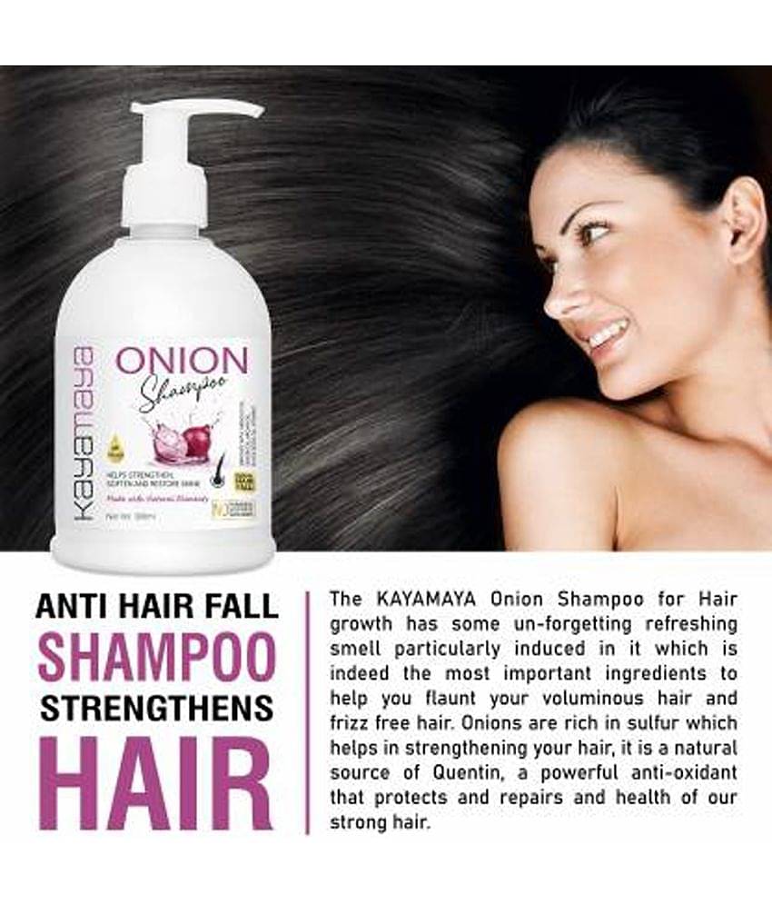 Kayamaya Onion Shampoo and Onion Oil for Hair 400 mL Pack of 2