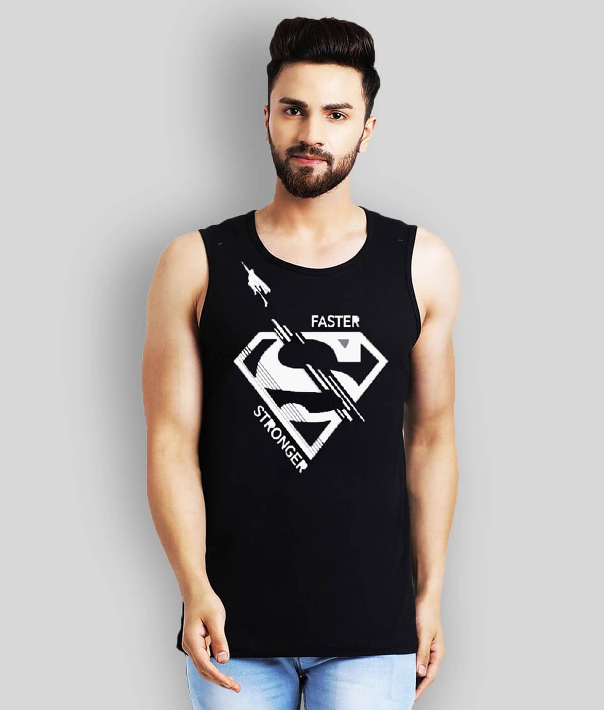 Leotude Pack of 1 Cotton Blend Regular Fit Men's T-Shirt ( Black )