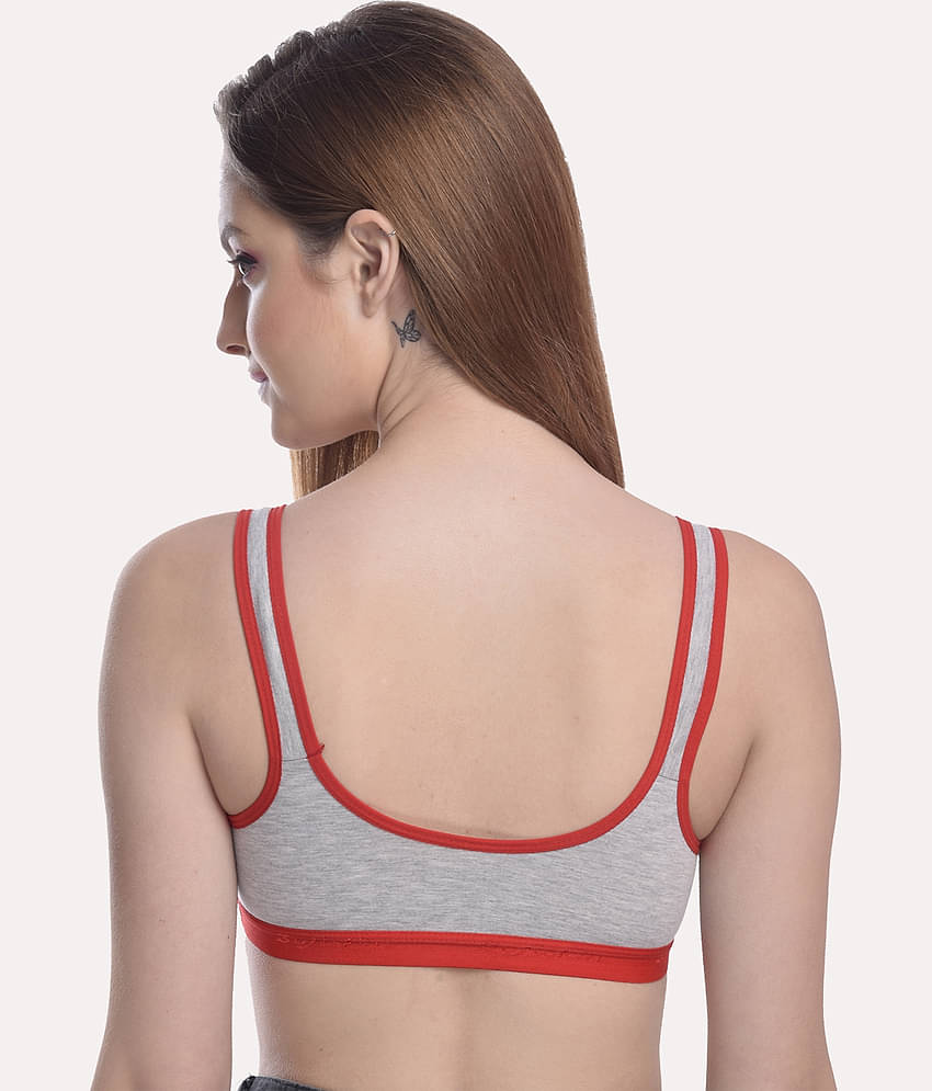 Softskin Pack of 3 Poly Cotton Non Padded Women's Seamless Bra ( Multi Color )