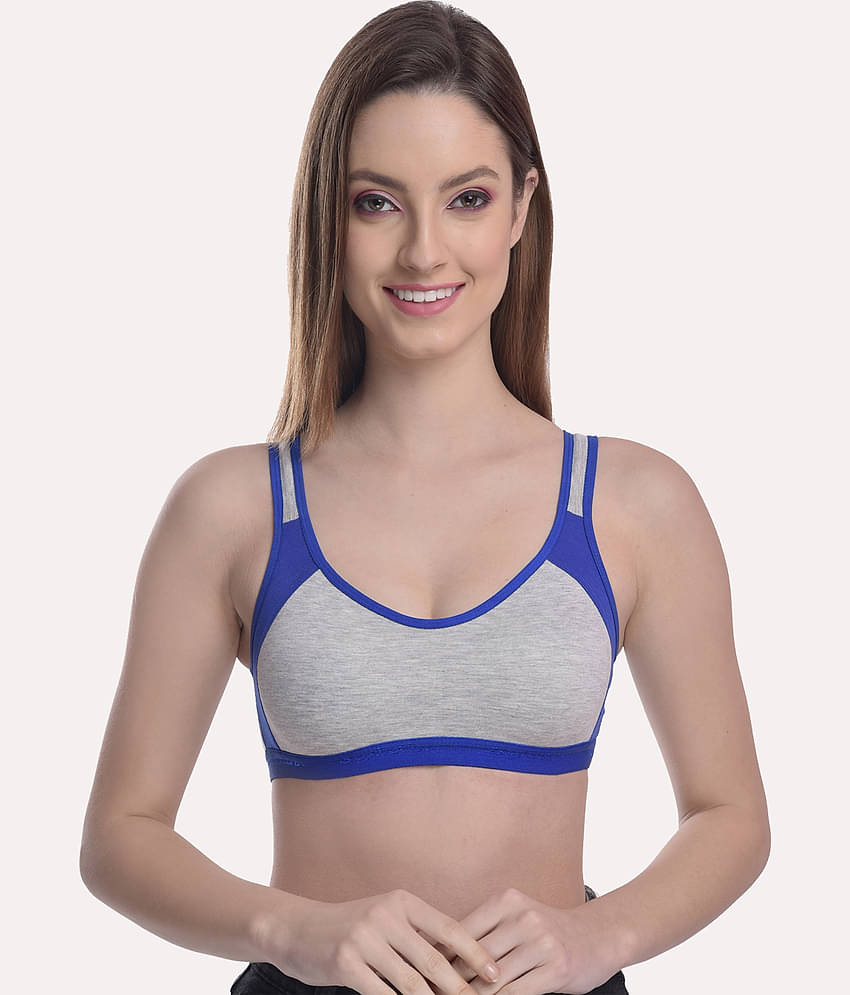 Softskin Pack of 3 Poly Cotton Non Padded Women's Seamless Bra ( Multi Color )