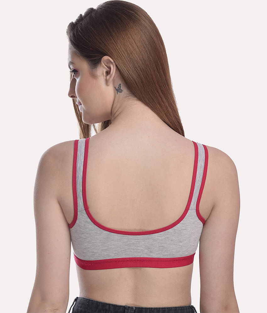 Softskin Pack of 3 Poly Cotton Non Padded Women's Seamless Bra ( Multi Color )