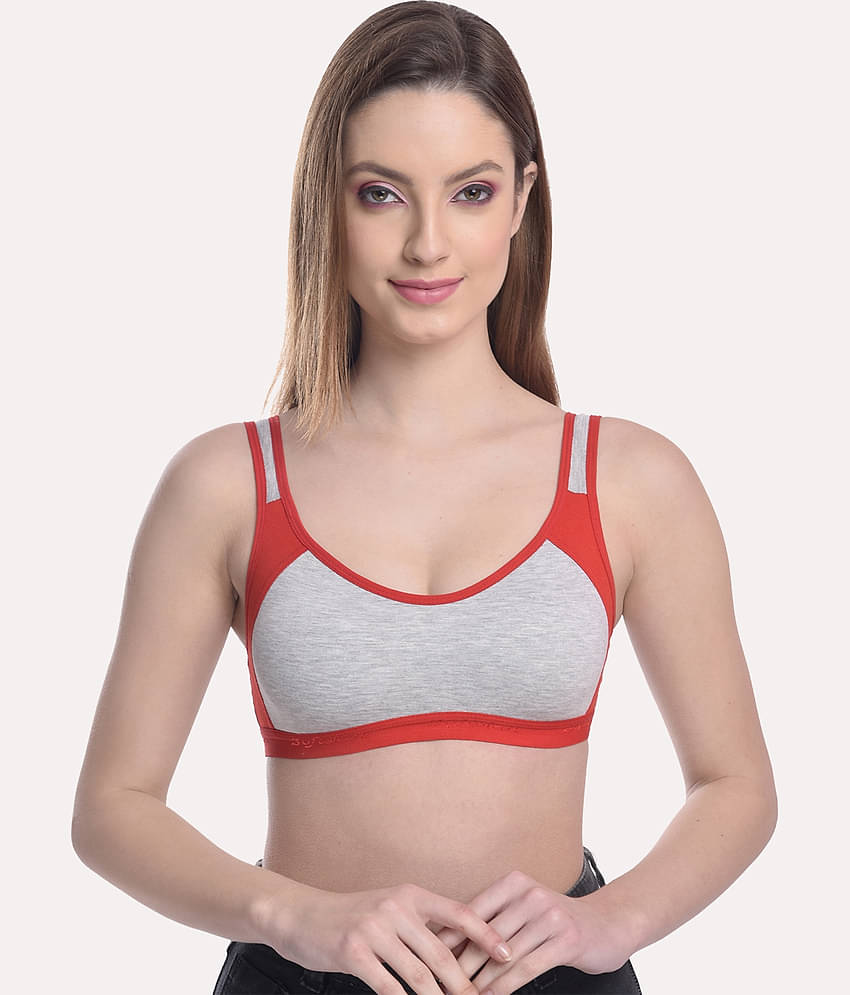 Softskin Pack of 3 Poly Cotton Non Padded Women's Seamless Bra ( Multi Color )