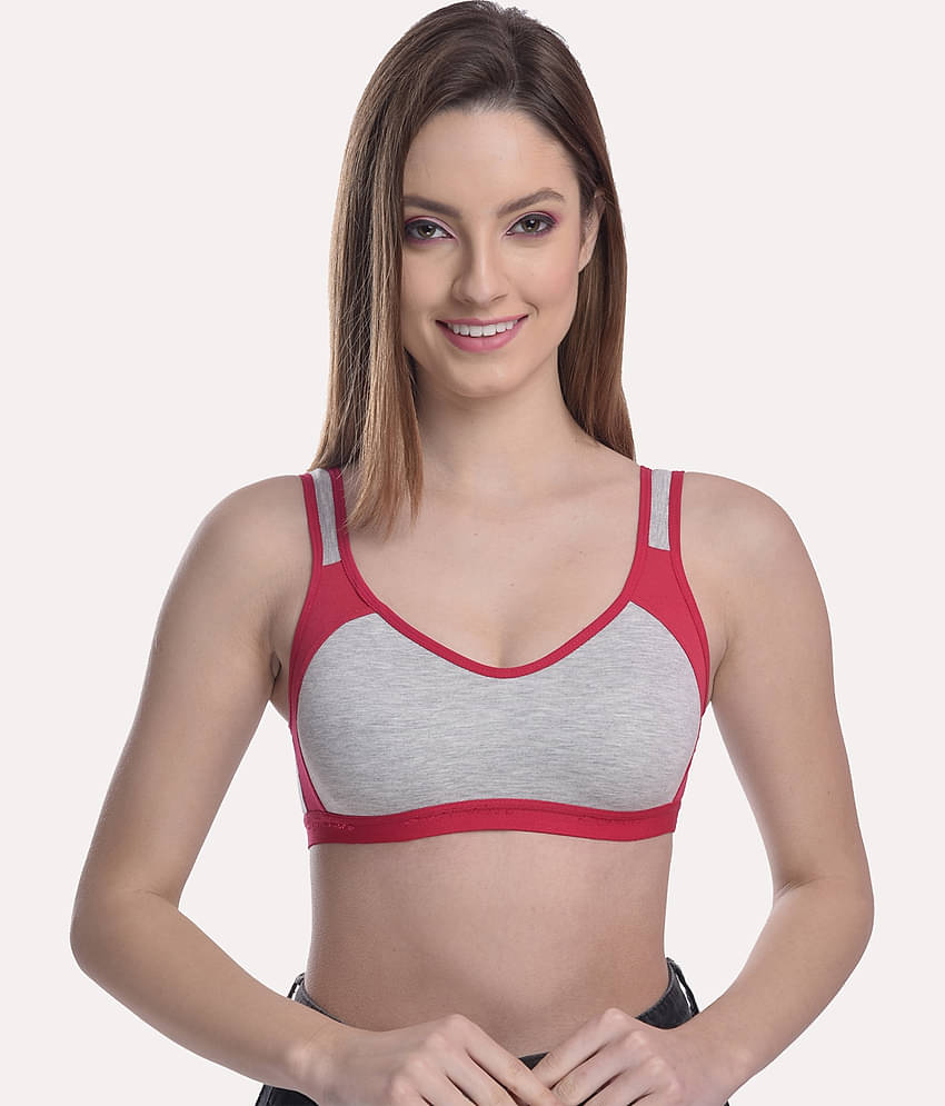 Softskin Pack of 3 Poly Cotton Non Padded Women's Seamless Bra ( Multi Color )