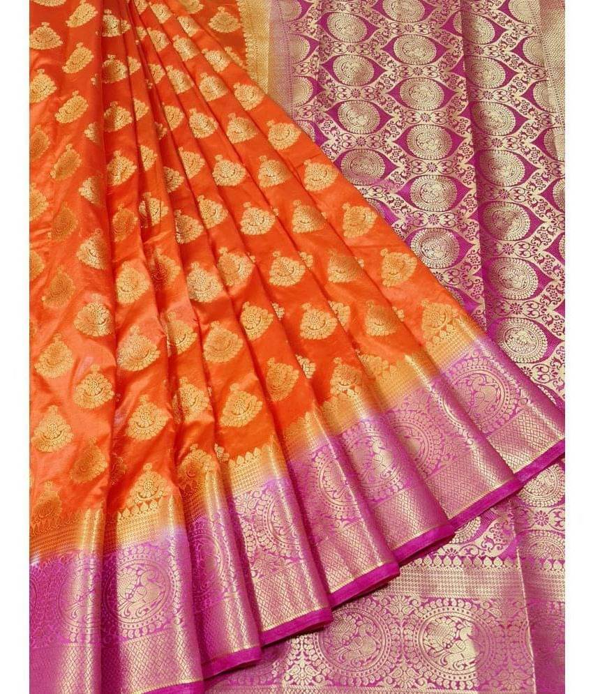     			fab woven Art Silk Self Design Saree With Unstitched Blouse Piece ( Multicolour )
