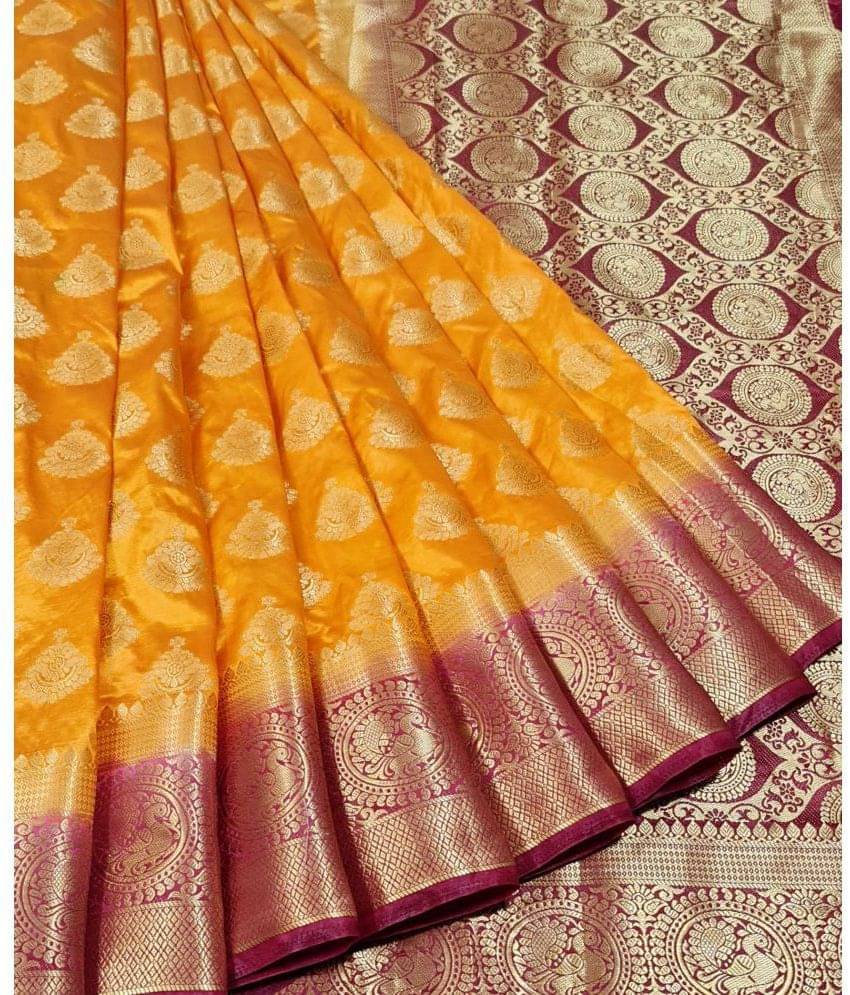 fab woven Silk Self Design Saree With Unstitched Blouse Piece ( Multicolour ) fab woven Silk Self Design Saree With Unstitched Blouse Piece ( Multicolour )