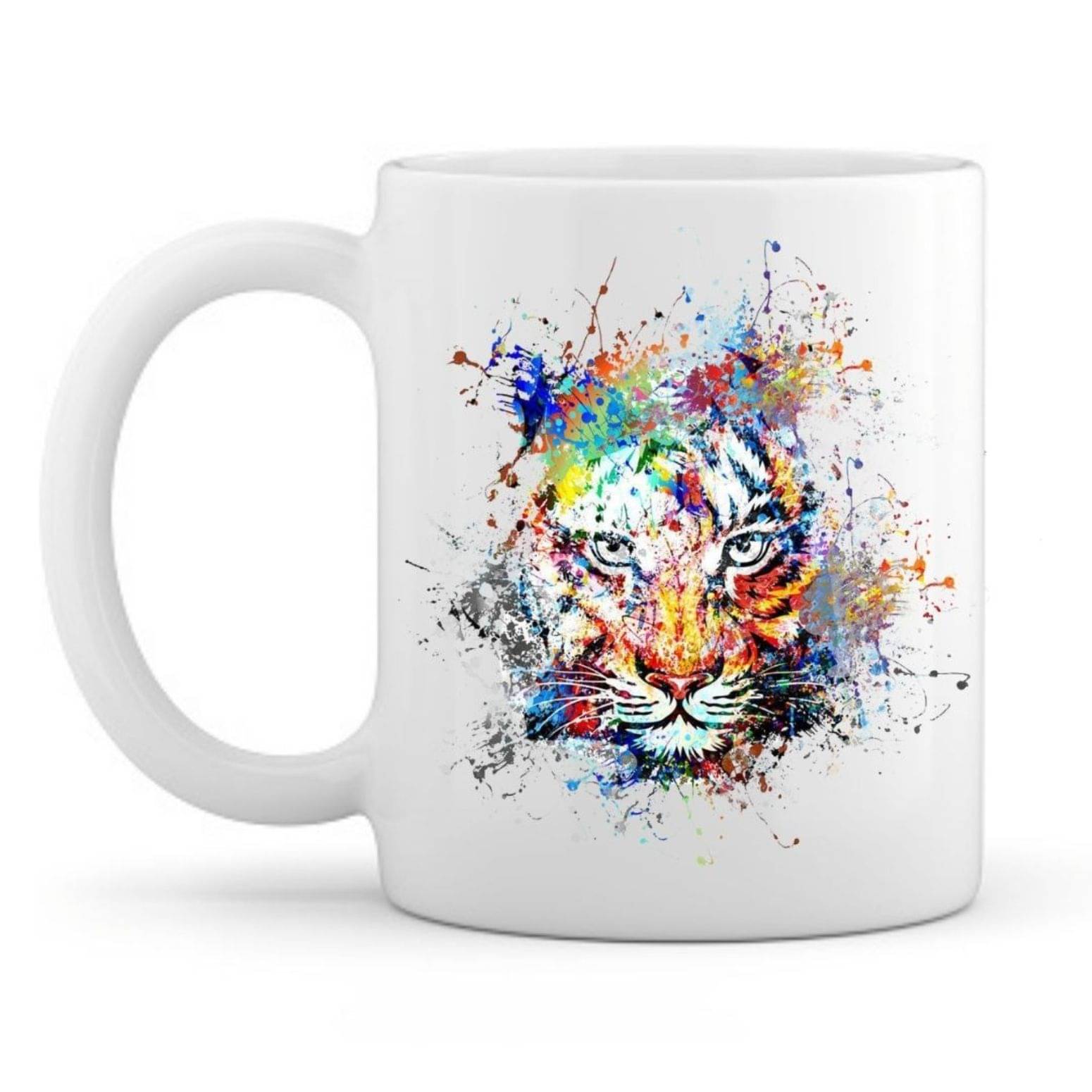     			thriftkart Tiger printed mug Ceramic Coffee Mug 1 Pcs 325 mL