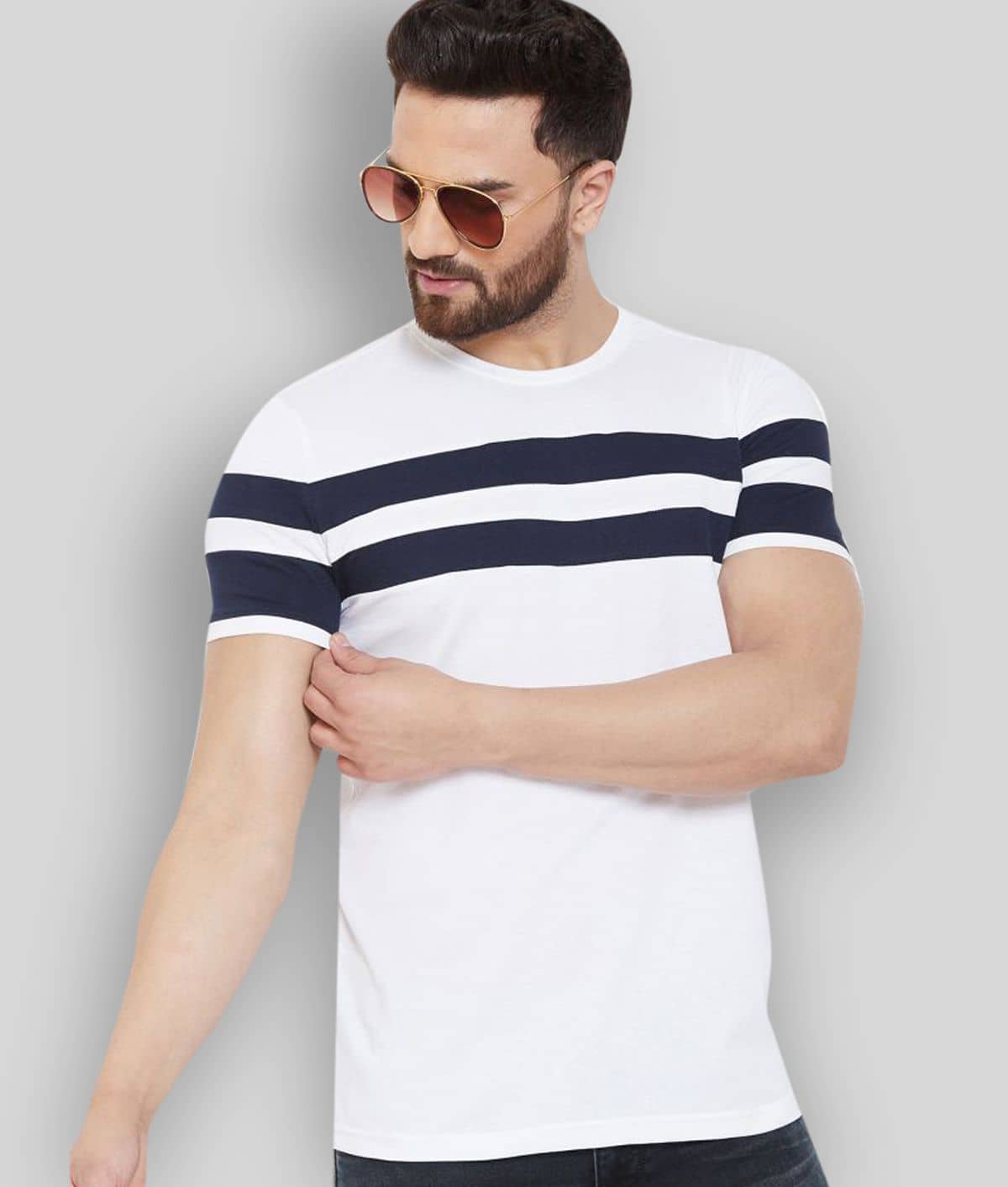 AUSK Pack of 1 Cotton Regular Fit Men's T-Shirt ( Multicolor )