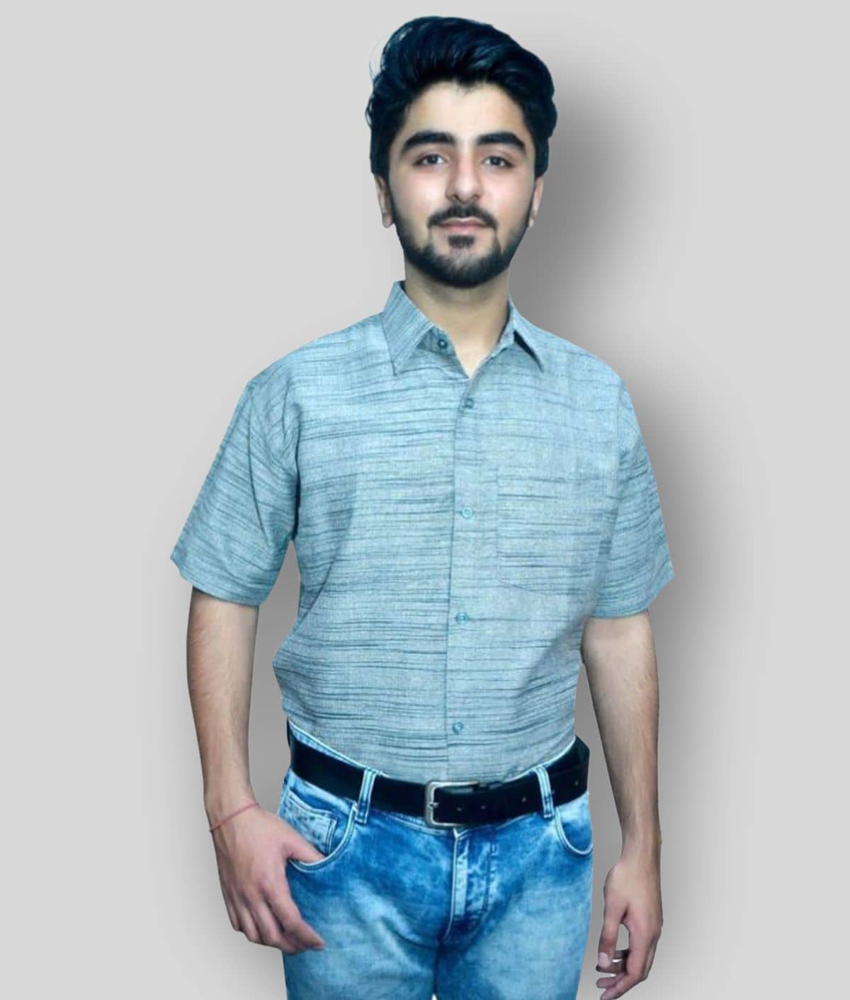 DESHBANDHU DBK - Grey Cotton Regular Fit Men's Formal Shirt (Pack of 1)