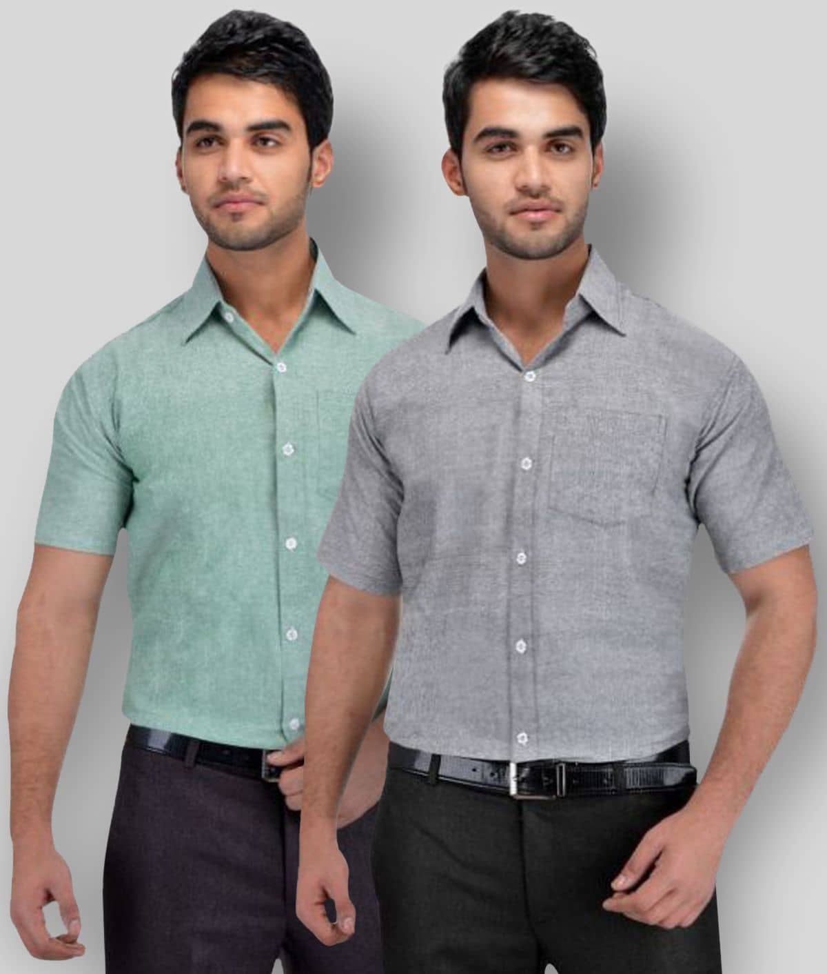 DESHBANDHU DBK - Multicolor Cotton Regular Fit Men's Formal Shirt (Pack of 2)