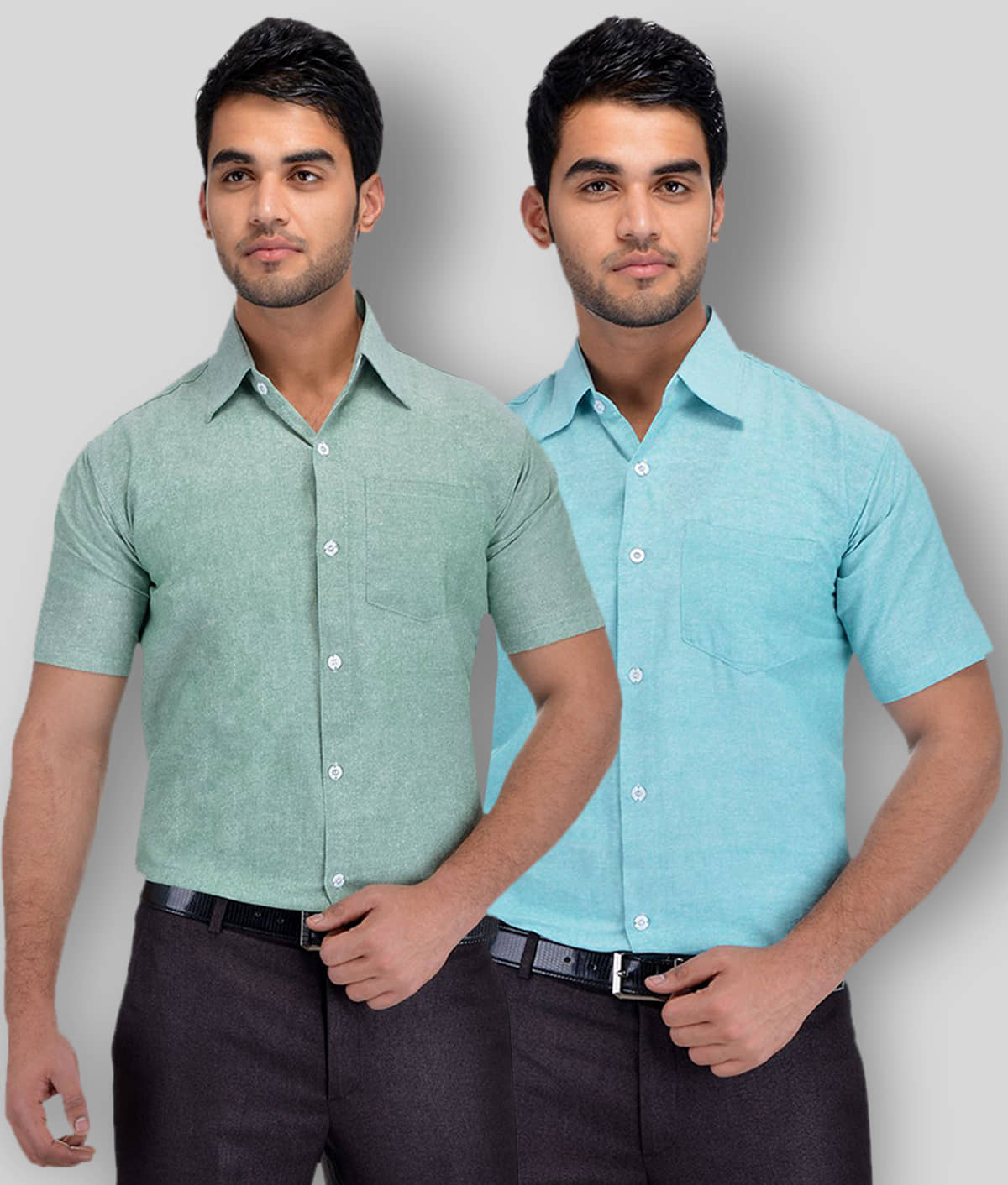 DESHBANDHU DBK - Multicolor Cotton Regular Fit Men's Formal Shirt (Pack of 2)
