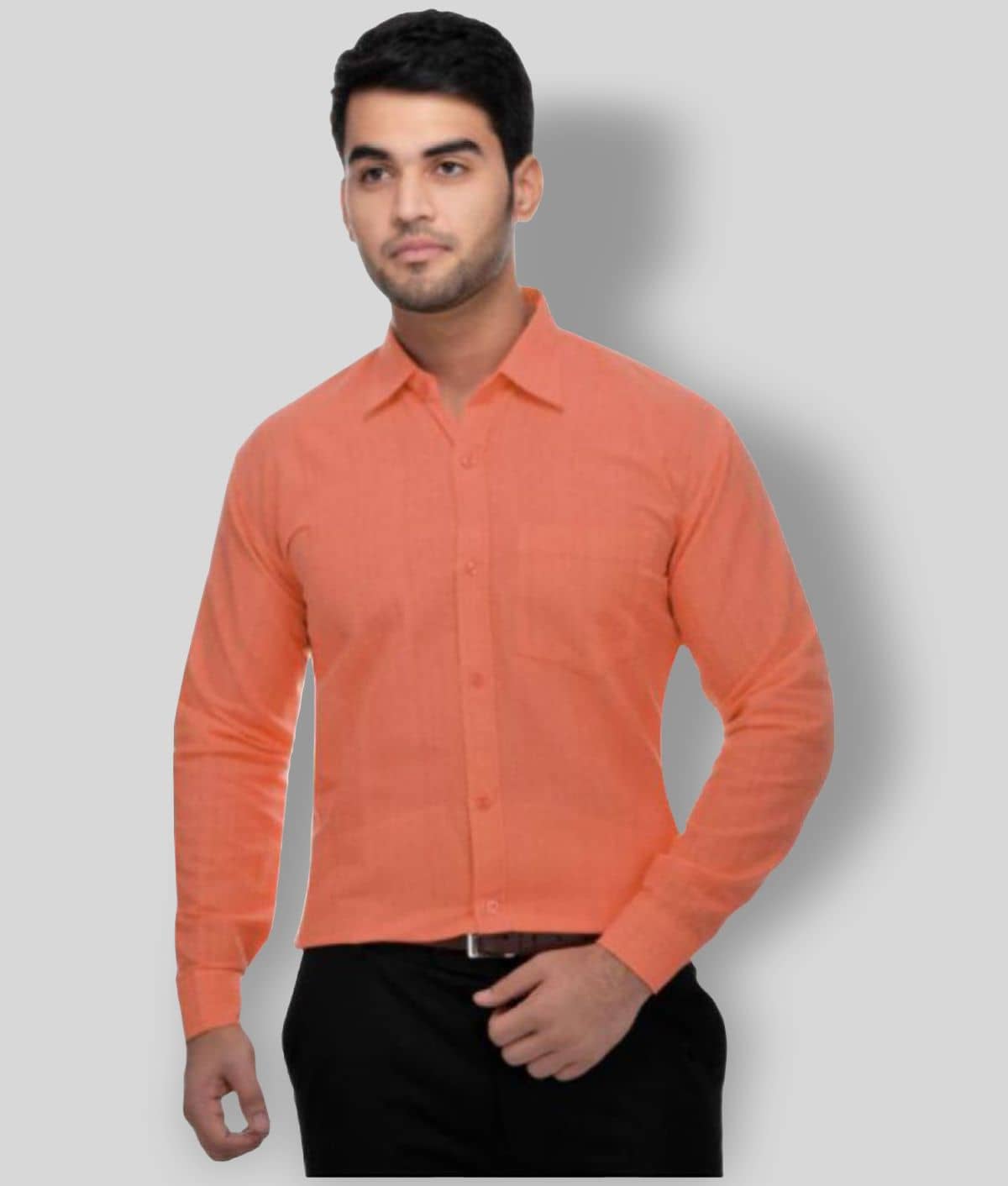 DESHBANDHU DBK - Orange Cotton Regular Fit Men's Formal Shirt (Pack of 1)