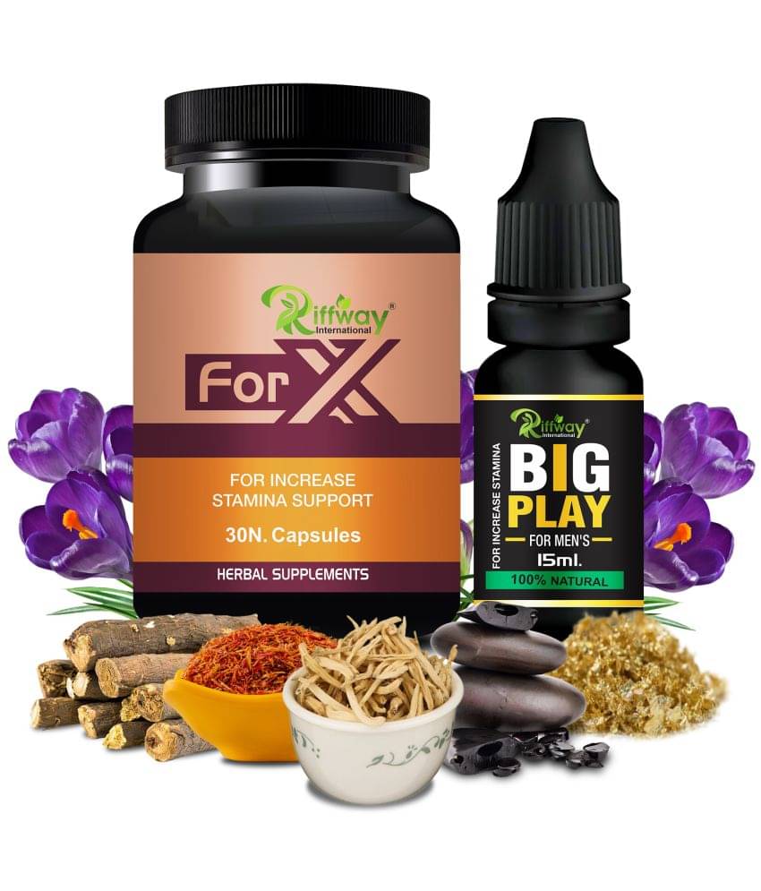     			For X Capsules with Big Play Oil Improves Male Sexual Performance Sex Desire & Confidence Longer & Harder Erection Size 100% Herbal