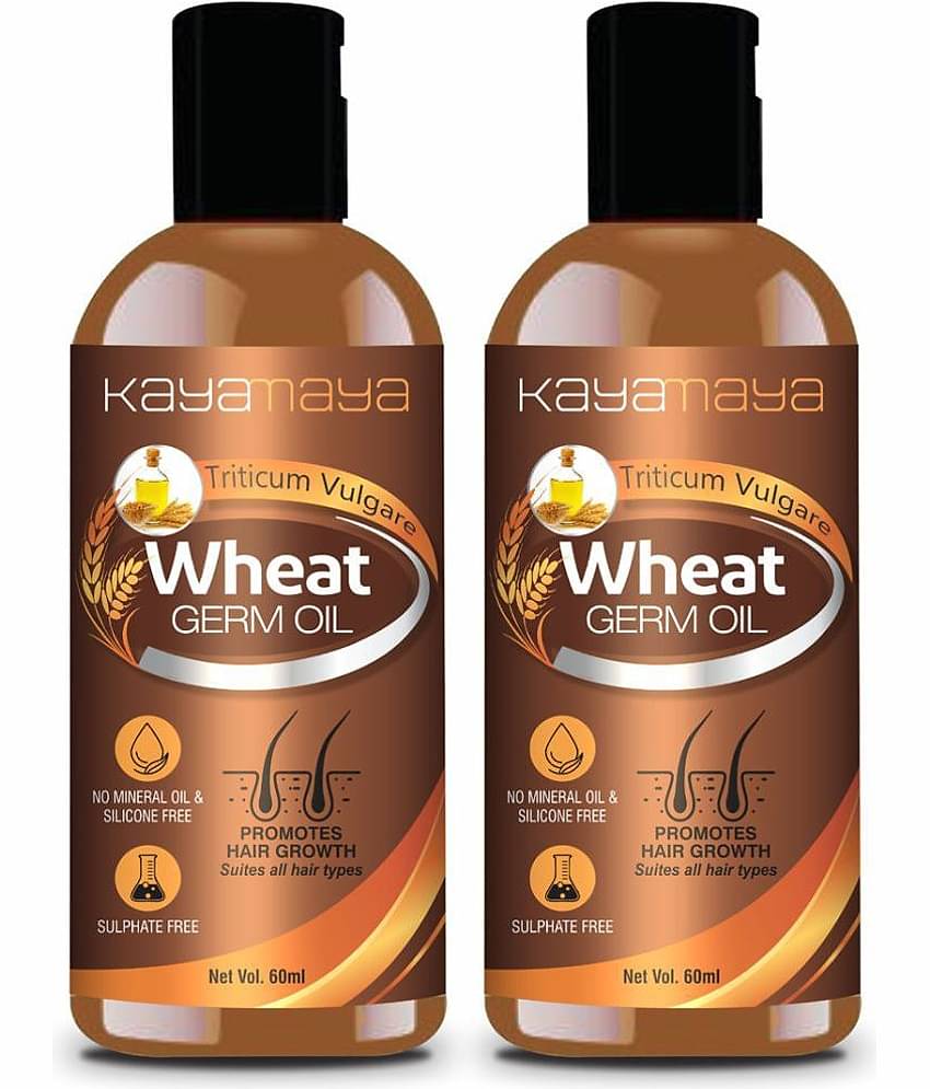 Kayamaya Wheatgerm Cold Pressed Oil for Hair & Skin 60 mL Pack of 2