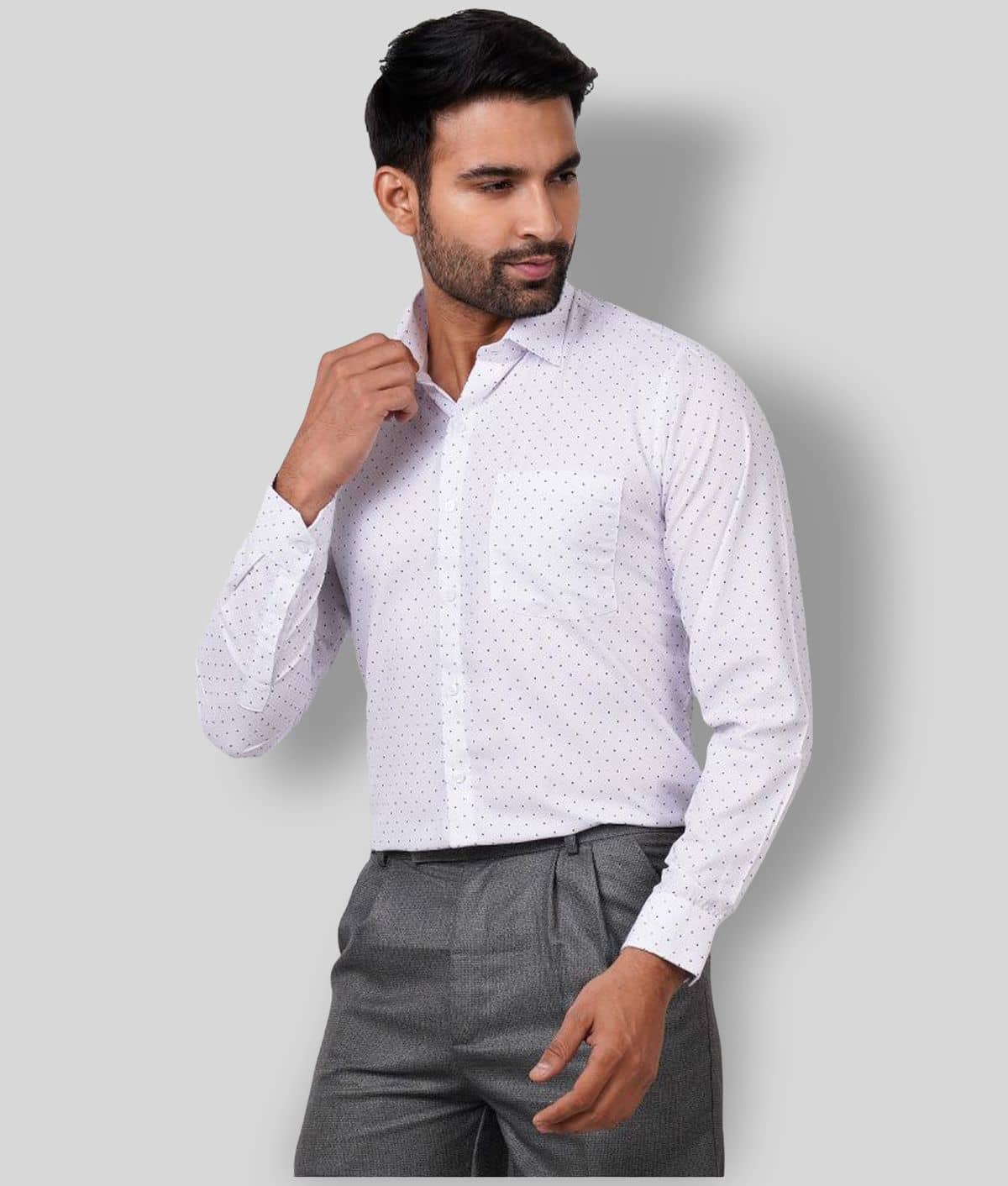 Maharaja - Multicolor Polyester Slim Fit Men's Formal Shirt (Pack of 2)