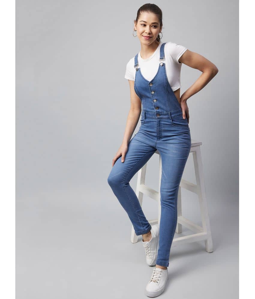 StyleStone Blue Denim Casual Pants - Single - Trousers | Buy online on ZillyBuy