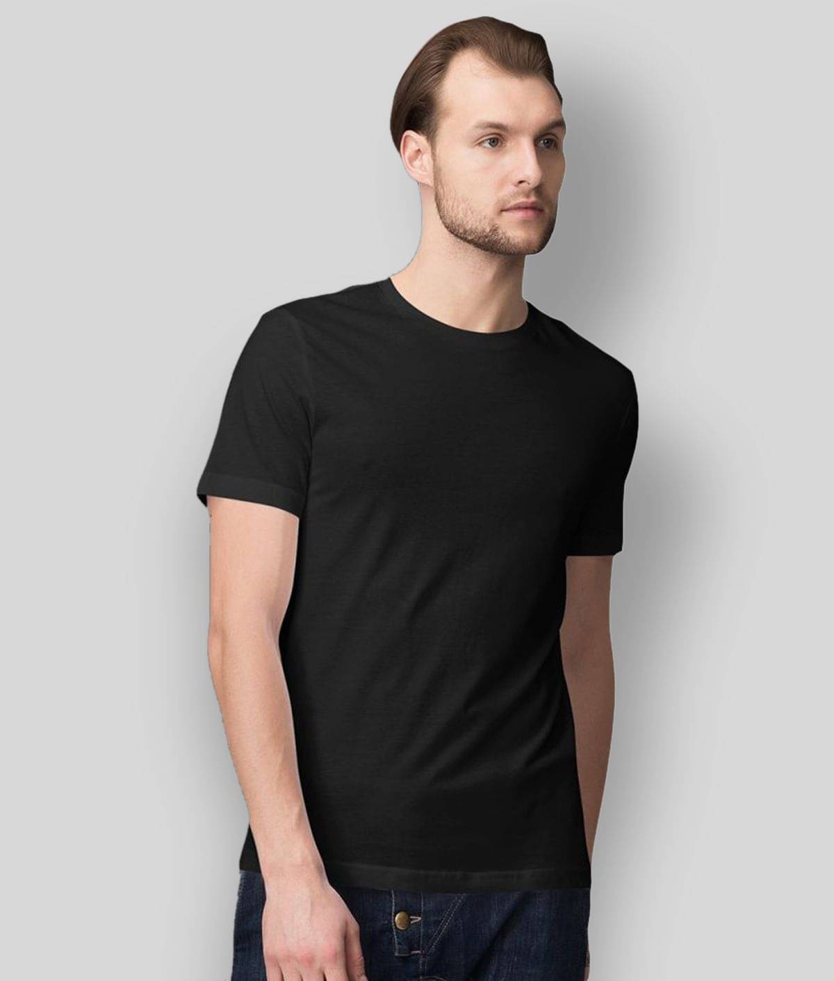     			Be Awara - Black Cotton Relaxed Fit Men's T-Shirt ( Pack of 1 )