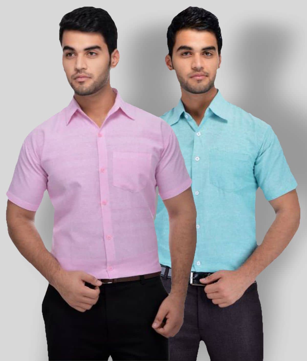 DESHBANDHU DBK - Multicolor Cotton Regular Fit Men's Casual Shirt (Pack of 2 )