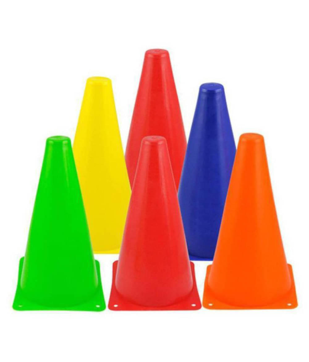     			EmmEmm 12 Pcs 6 Inch Ground Field Marking Cone for Football/Cricket/Hockey Etc