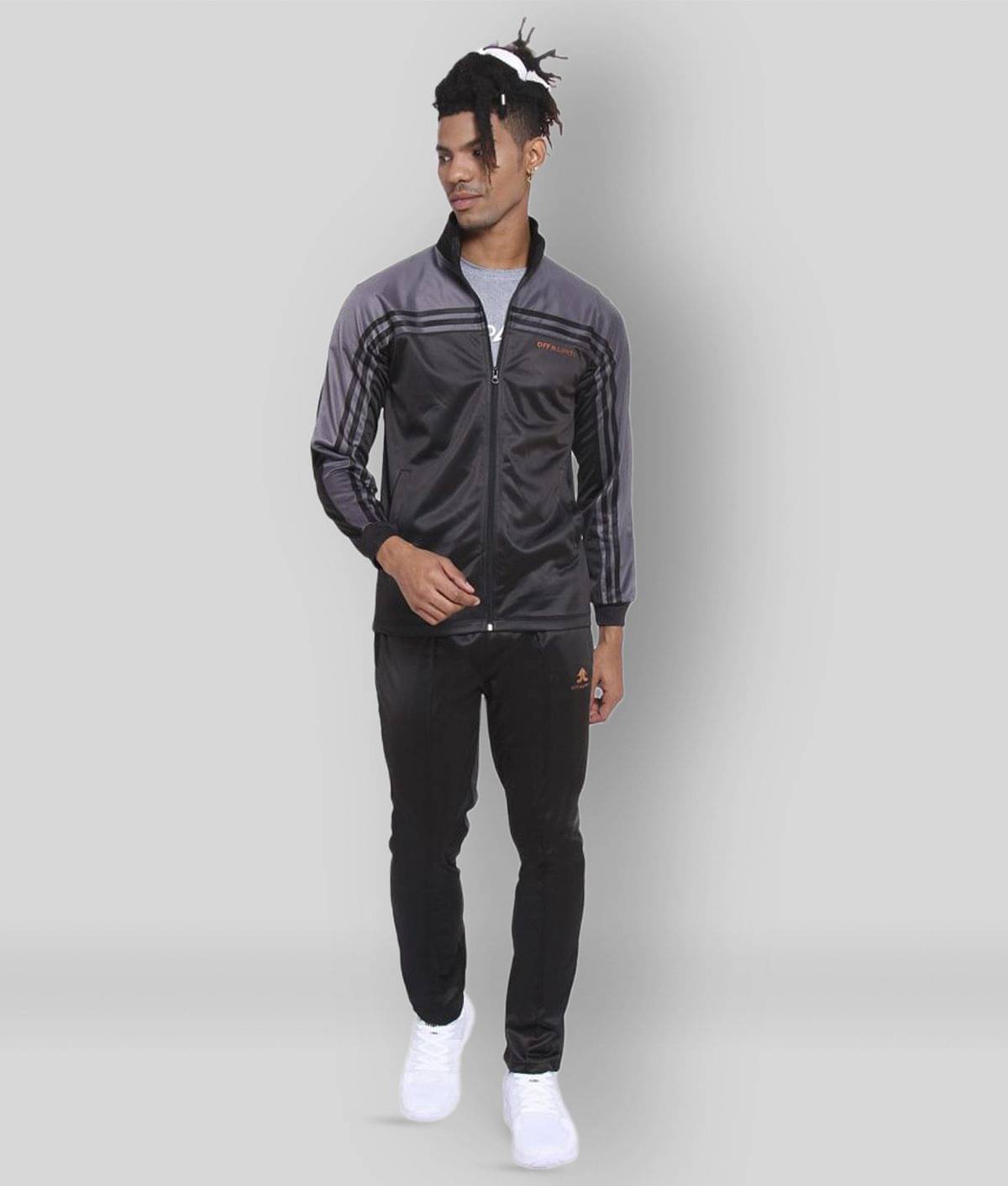     			OFF LIMITS - Black Polyester Ultra Slim Fit Colorblock Men's Sports Tracksuit ( Pack of 1 )