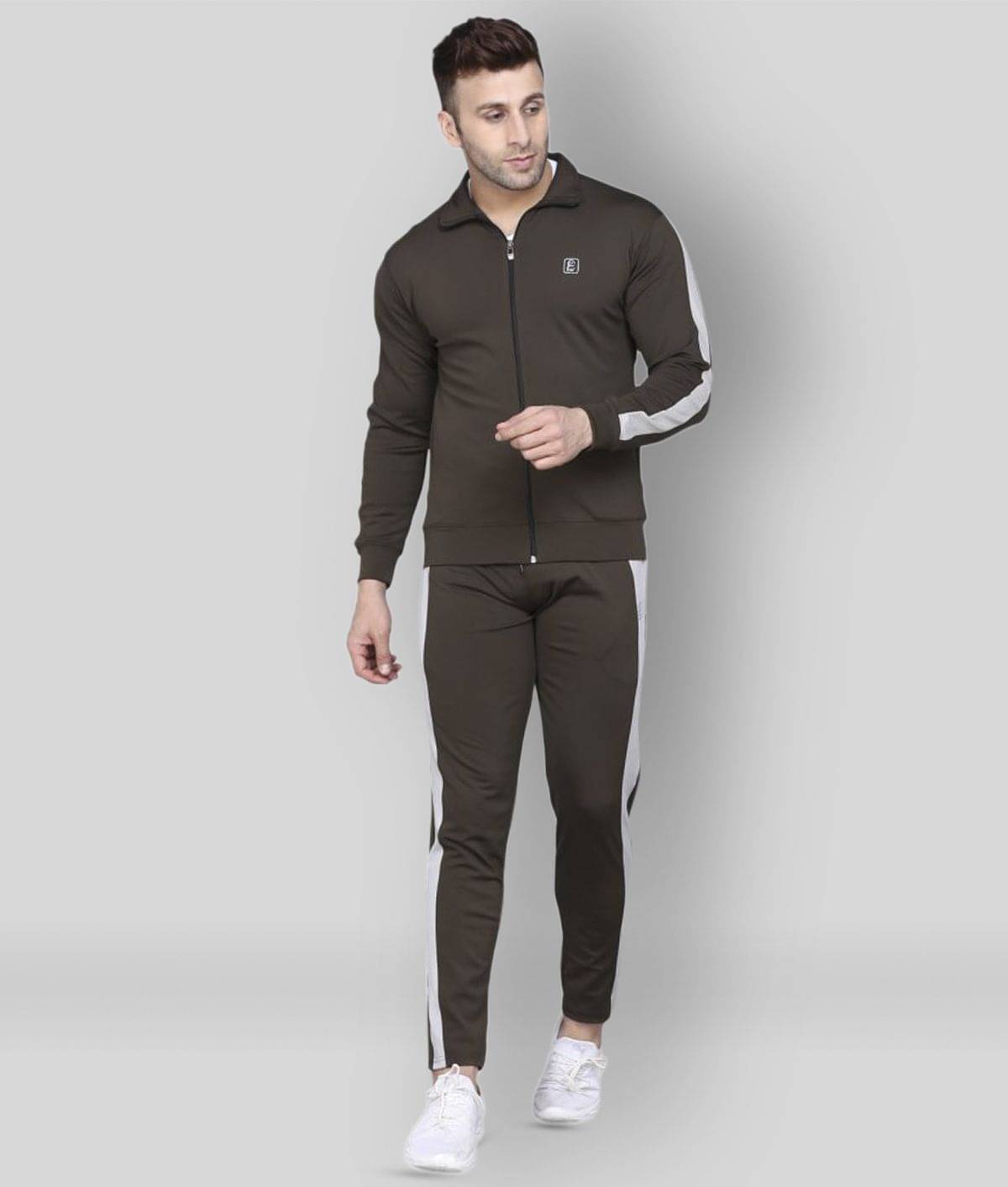 PRAUME - Black Polyester Regular Fit Solid Men's Sports Tracksuit ( Pack of 1 )     			PRAUME - Black Polyester Regular Fit Solid Men's Sports Tracksuit ( Pack of 1 )