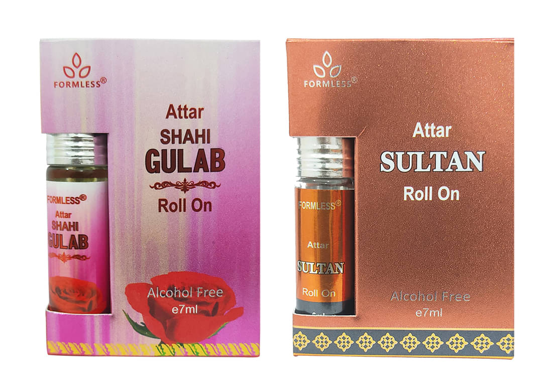    			Shahi Gulab 7ml Attar 1pc. and Sultan 7ml Attar 1pc.