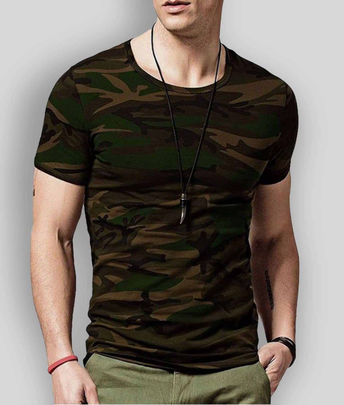 Veirdo Pack of 1 Cotton Regular Fit Men's T-Shirt ( Multicolor )