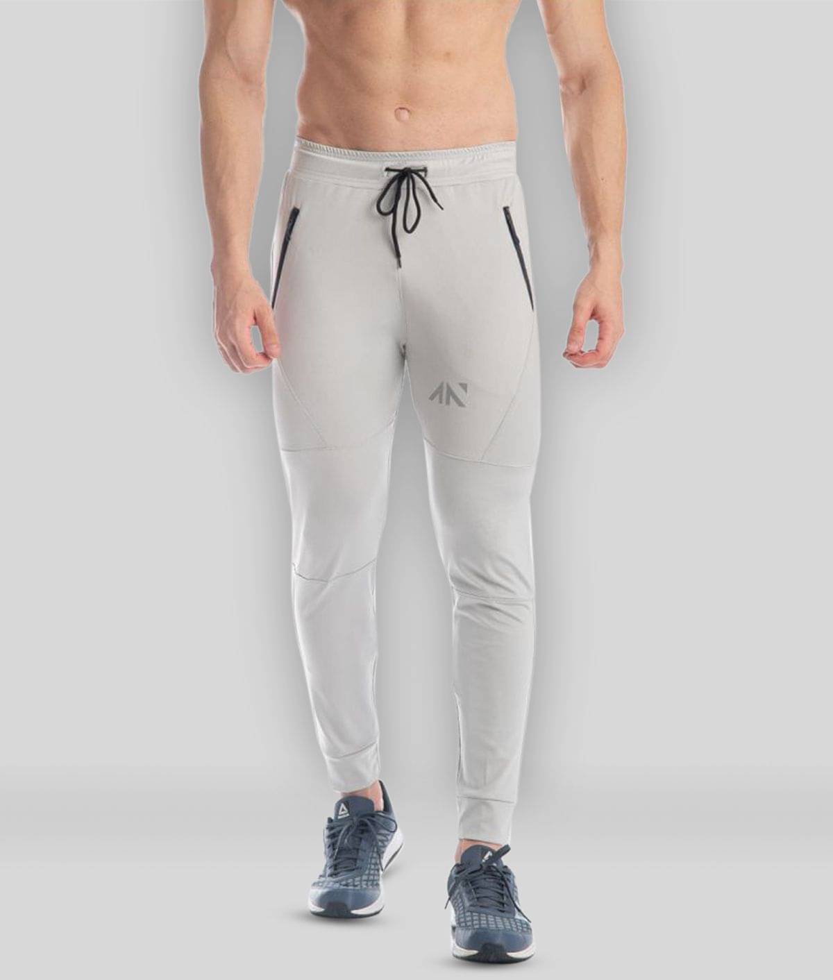 Aesthetic Nation - Grey Polyester Blend Men's Joggers ( Pack of 1 ) Aesthetic Nation - Grey Polyester Blend Men's Joggers ( Pack of 1 )