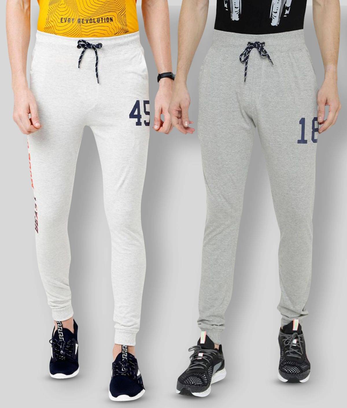 Ardeur - Multicolor Cotton Blend Men's Joggers ( Pack of 2 )     			Ardeur - Multicolor Cotton Blend Men's Joggers ( Pack of 2 )