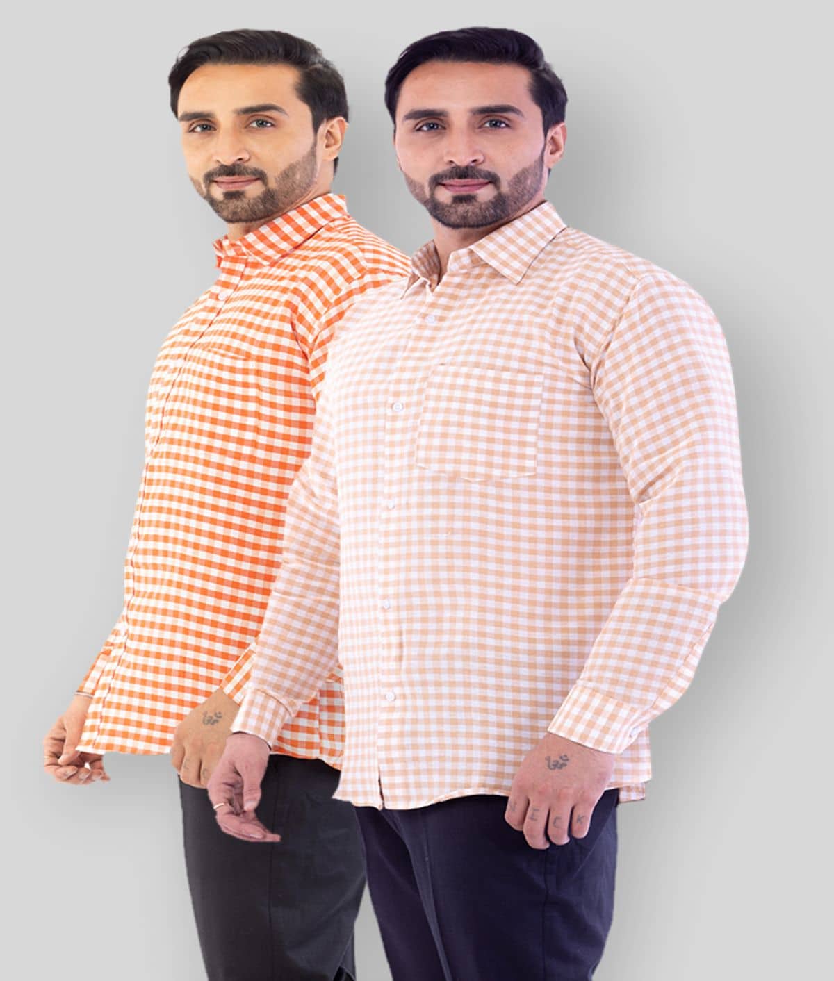 DESHBANDHU DBK - Multicolor Cotton Regular Fit Men's Casual Shirt (Pack of 2 )