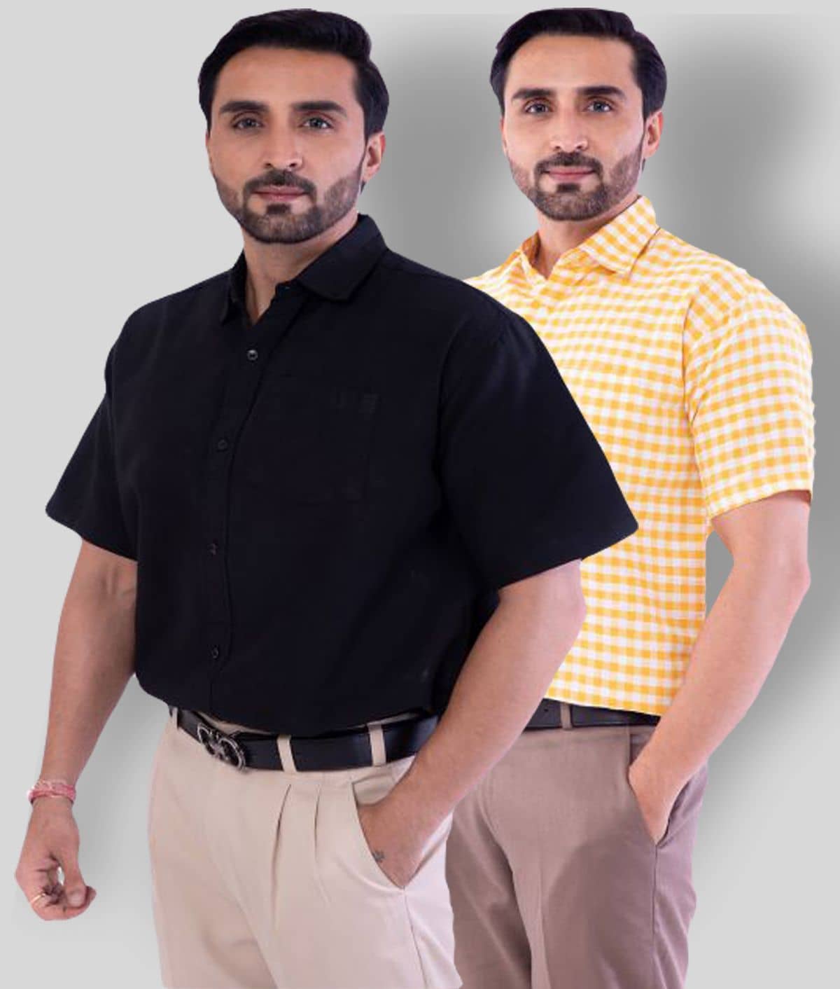 DESHBANDHU DBK - Multicolor Cotton Regular Fit Men's Casual Shirt (Pack of 2 )