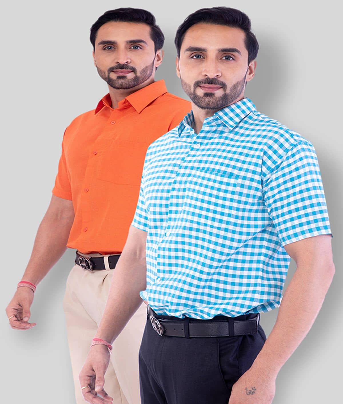 DESHBANDHU DBK - Multicolor Cotton Regular Fit Men's Casual Shirt (Pack of 2 )