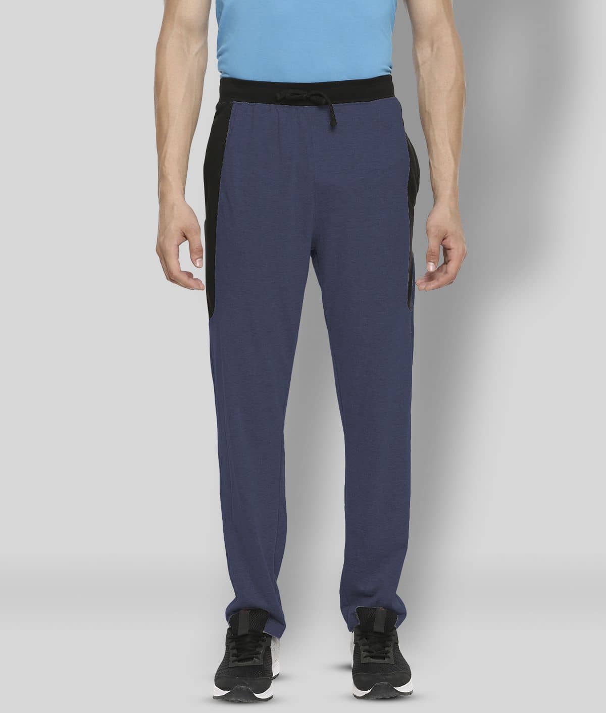Dollar - Blue Cotton Blend Men's Trackpants ( Pack of 1 ) - Track Pants | Buy online on ZillyBuy