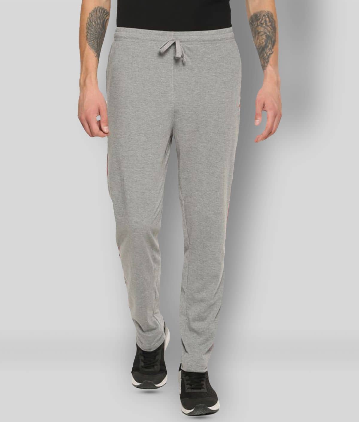 Dollar - Grey Cotton Blend Men's Trackpants ( Pack of 1 ) - Track Pants | Buy online on ZillyBuy