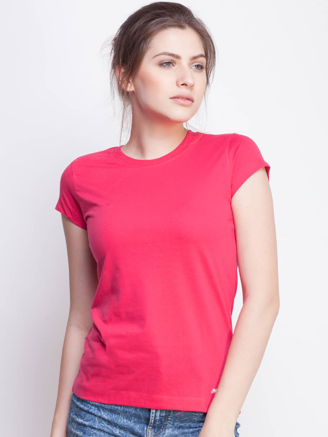 Style Quotient by NOI Women Cotton Regular Fit Round Neck T-Shirt - Main Image