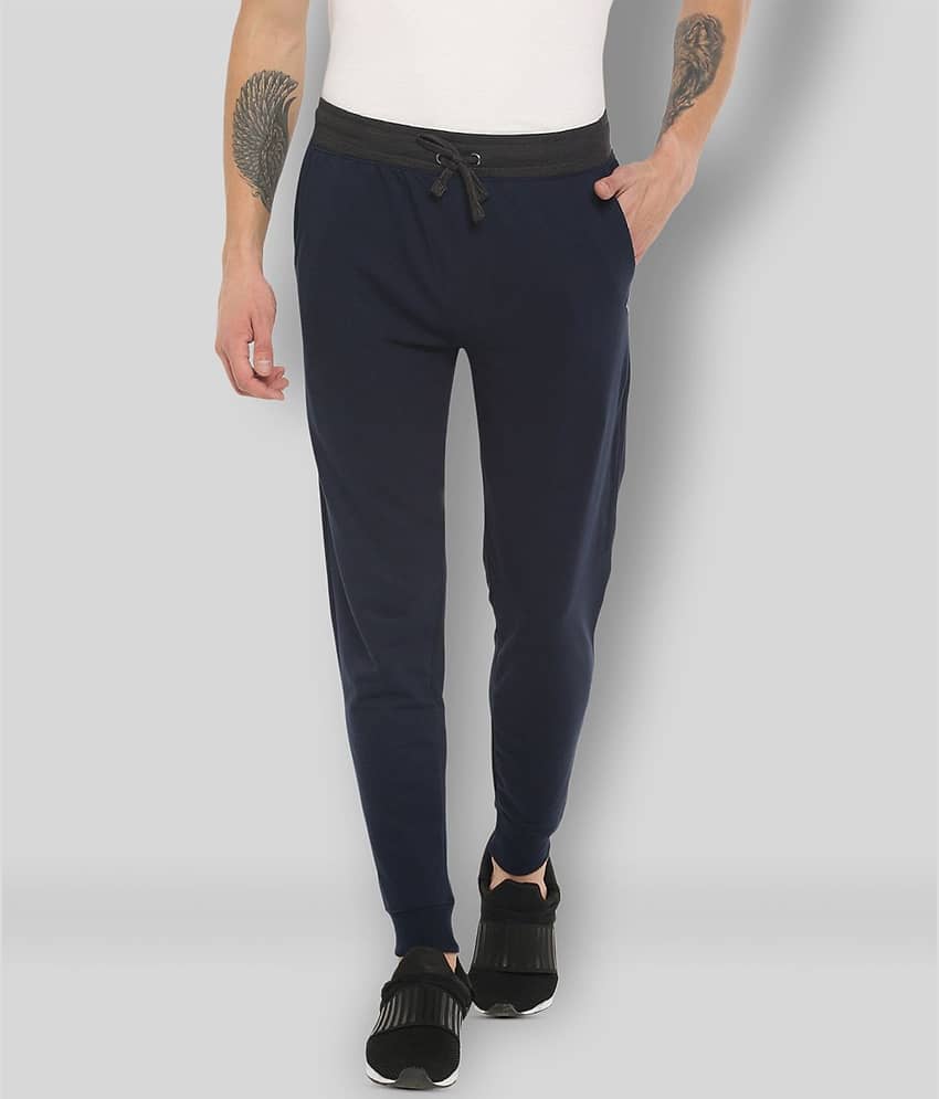 Dollar - Navy Cotton Men's Joggers ( Pack of 1 ) - Track Pants | Buy online on ZillyBuy