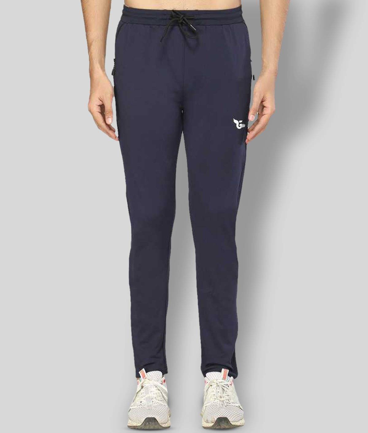 Glito - Blue Polyester Men's Trackpants ( Pack of 1 ) Glito - Blue Polyester Men's Trackpants ( Pack of 1 )