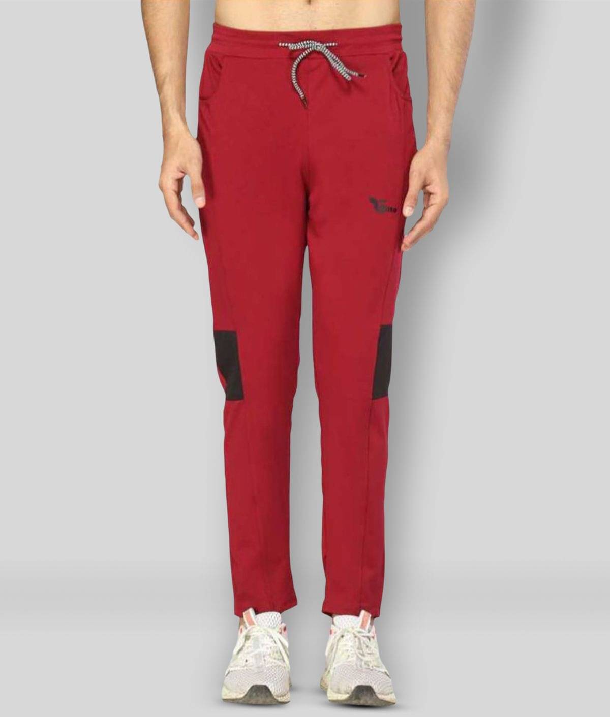 Glito - Maroon Polyester Men's Trackpants ( Pack of 1 ) Glito - Maroon Polyester Men's Trackpants ( Pack of 1 )