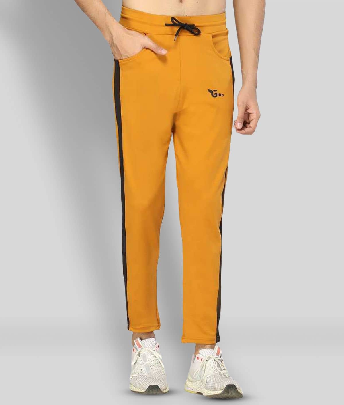 Glito - Yellow Polyester Men's Trackpants ( Pack of 1 ) - Track Pants | Buy online on ZillyBuy