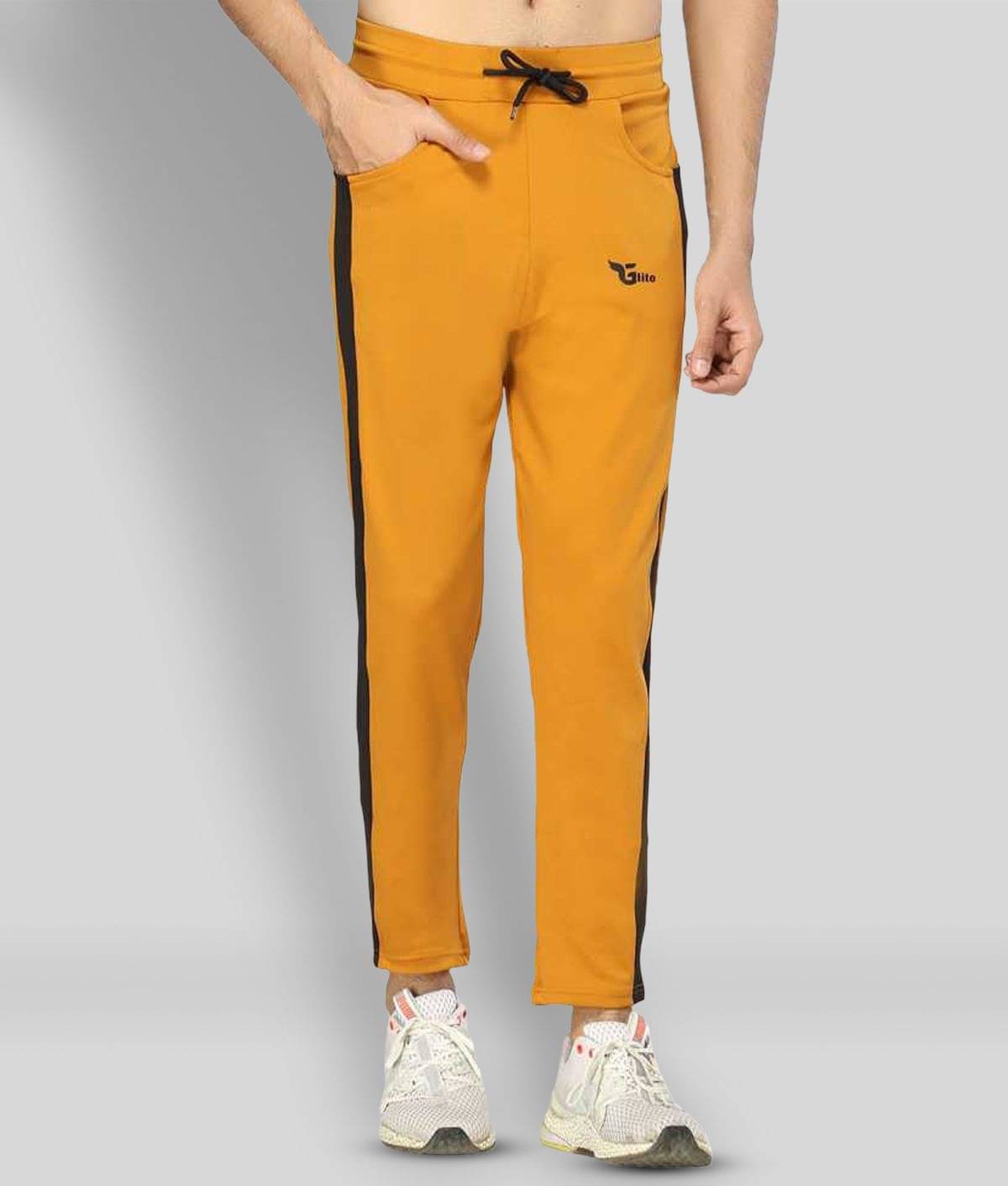     			Glito - Yellow Polyester Men's Trackpants ( Pack of 1 )