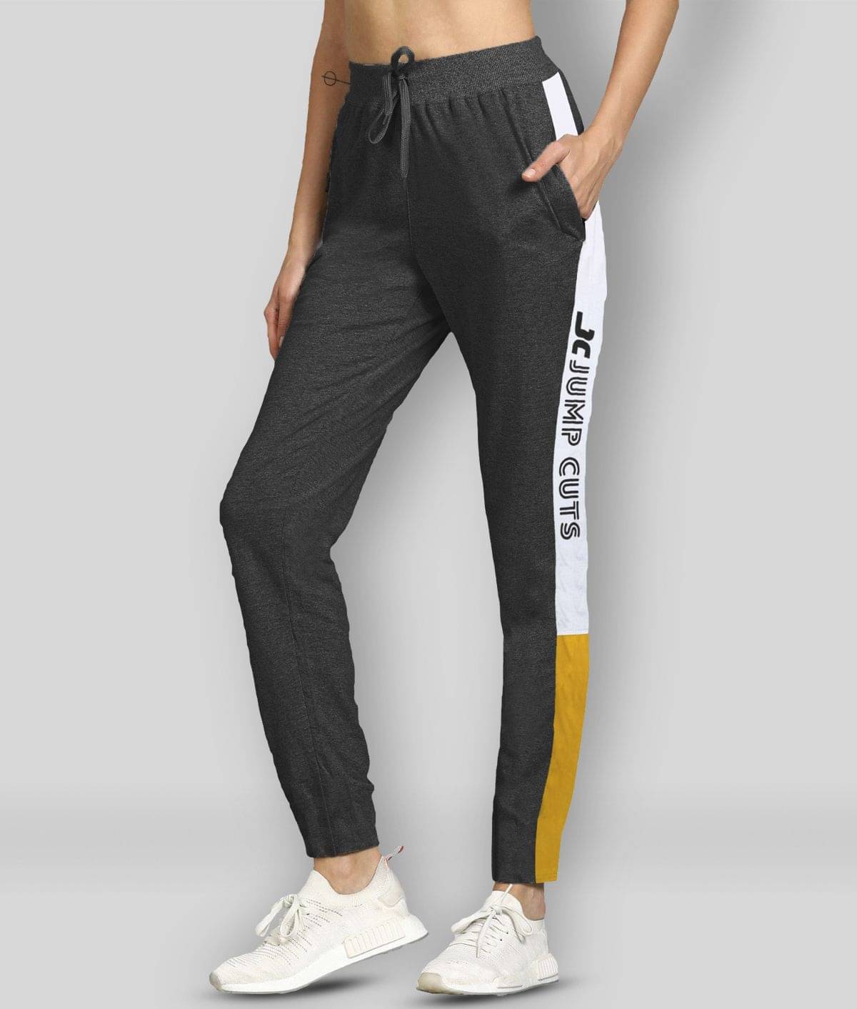 JUMP CUTS - Grey Cotton Blend Men's Trackpants ( Pack of 1 ) JUMP CUTS - Grey Cotton Blend Men's Trackpants ( Pack of 1 )