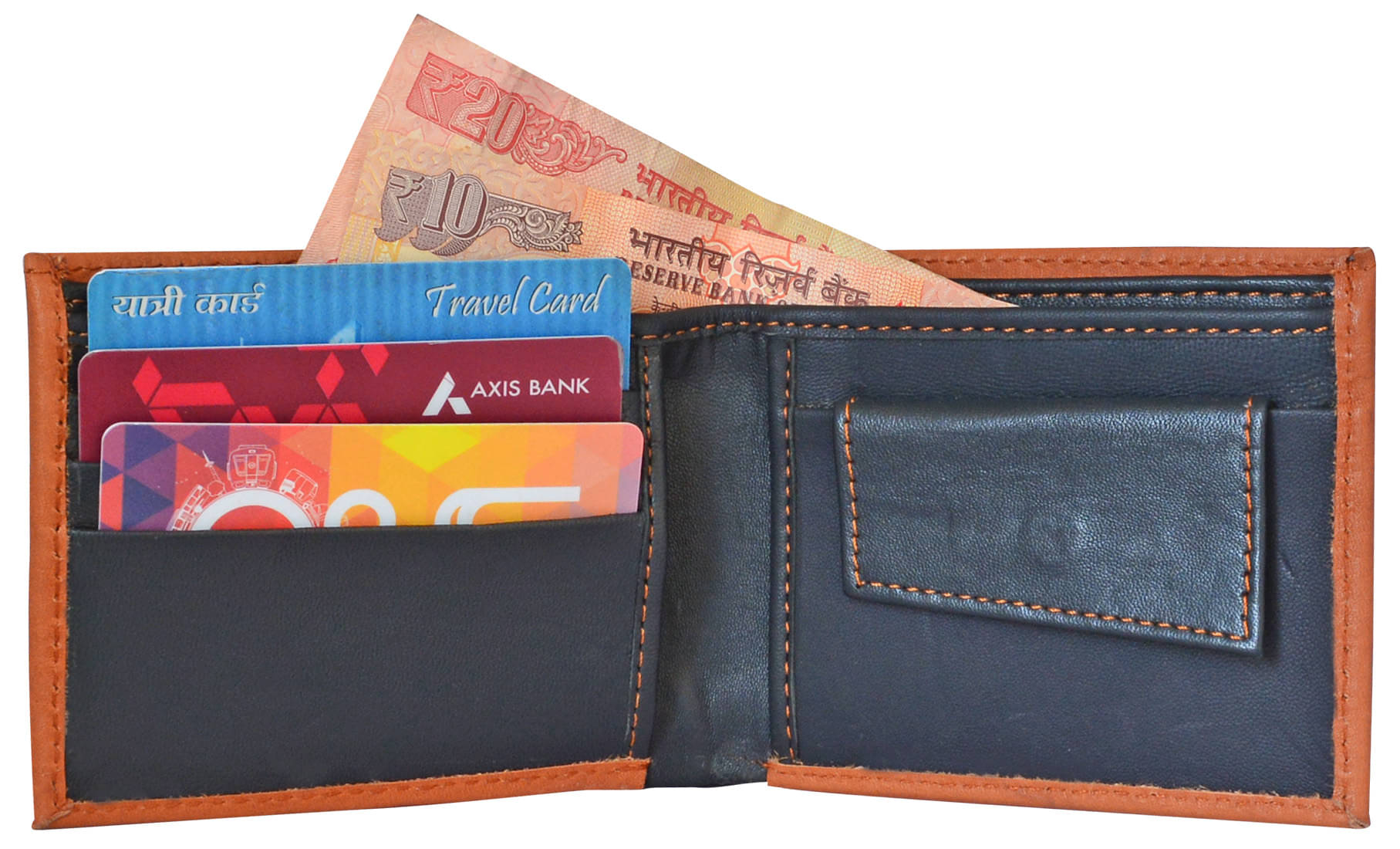     			Loopa PU Tan Casual Regular Wallet