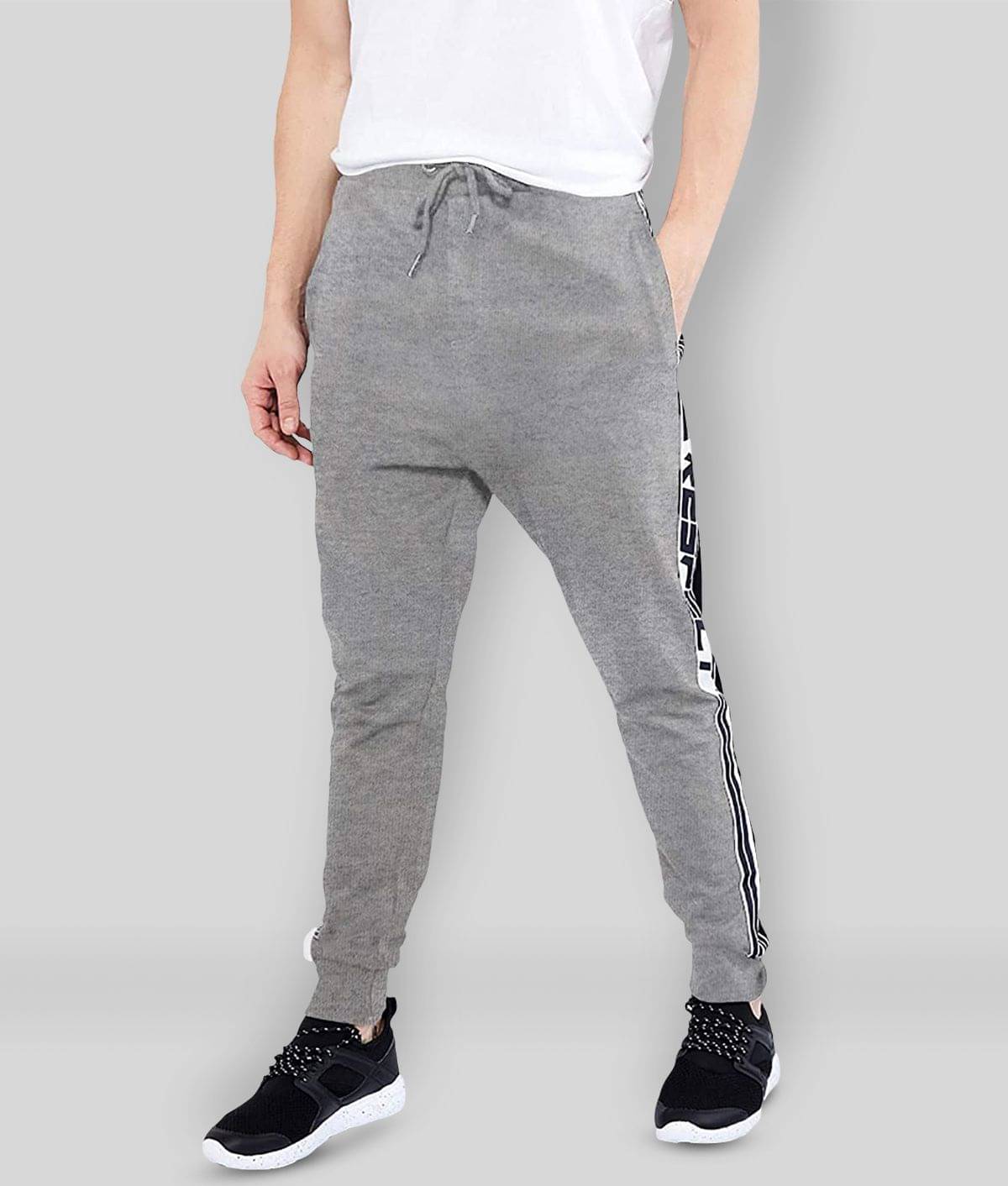 Maniac - Grey Cotton Men's Joggers ( Pack of 1 ) Maniac - Grey Cotton Men's Joggers ( Pack of 1 )